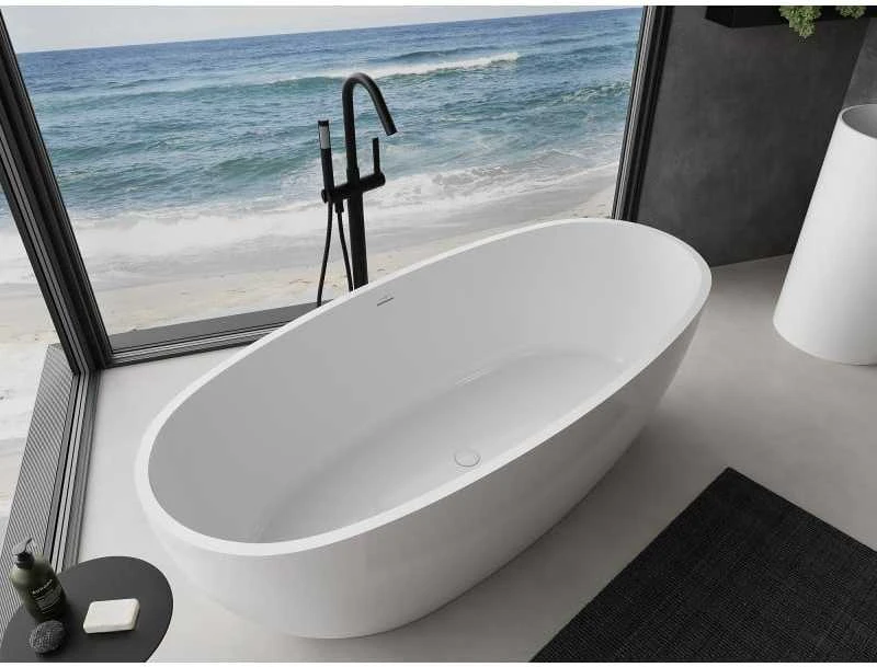 Konglomerato vonia Mexen Torino, 175 x 78 cm, Baltas gloss