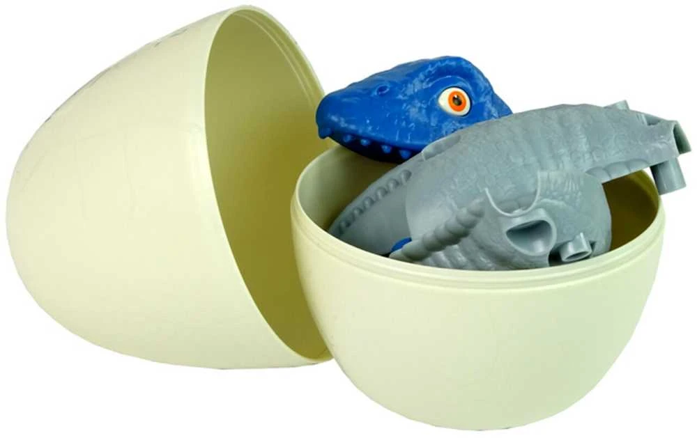Konstrukcinis rinkinys - dinozauras Mosasaur su kiaušiniu, mėlynas