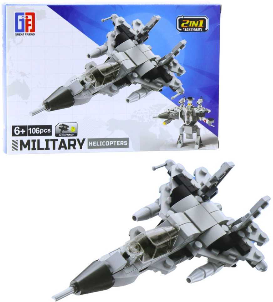 Konstrukcinių kaladėlių rinkinys - Military karinė mašina (1 vnt.)
