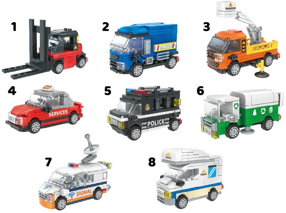 Konstruktoriaus rinkinys "CITY VEHICLE" (1 vnt.)