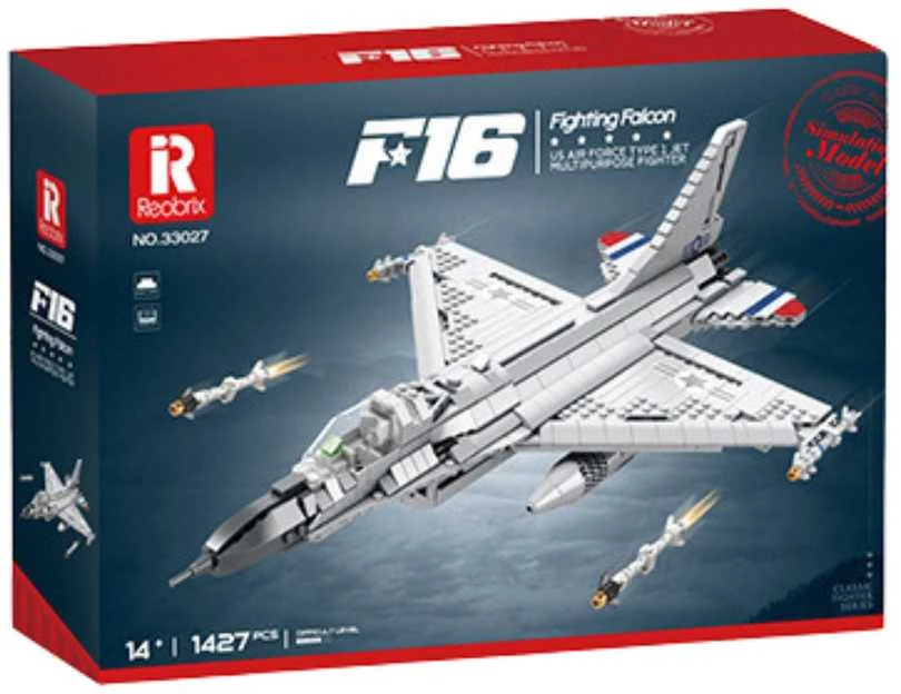Konstruktoriaus rinkinys „F-16 Fighting Falcon“ naikintuvas, 1427 el.