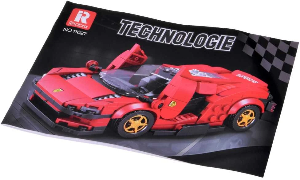 Konstruktoriaus rinkinys "Futuristinis automobilis", raudonas, 275 el.