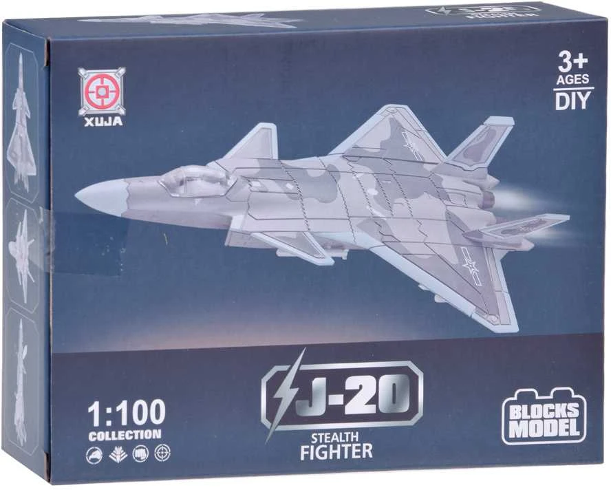 Konstruktoriaus rinkinys - kovinis lėktuvas J-20, 34 d.