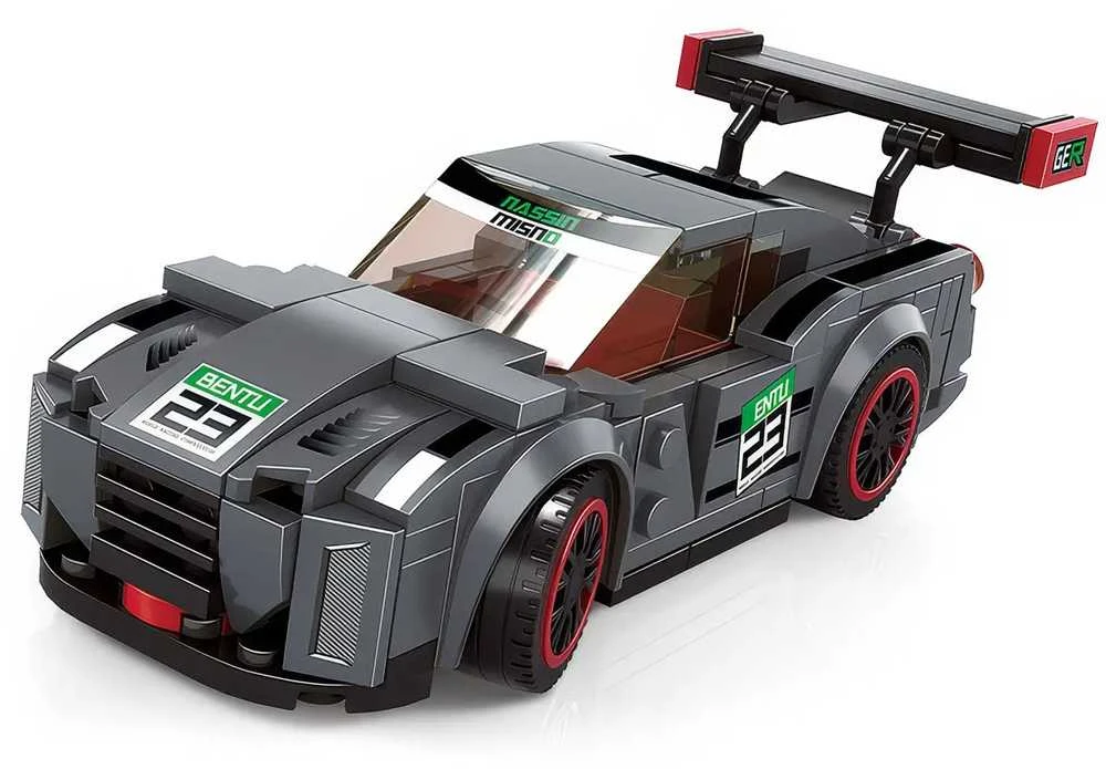 Konstruktoriaus rinkinys "Sportinis automobilis", pilkas, 166 d.