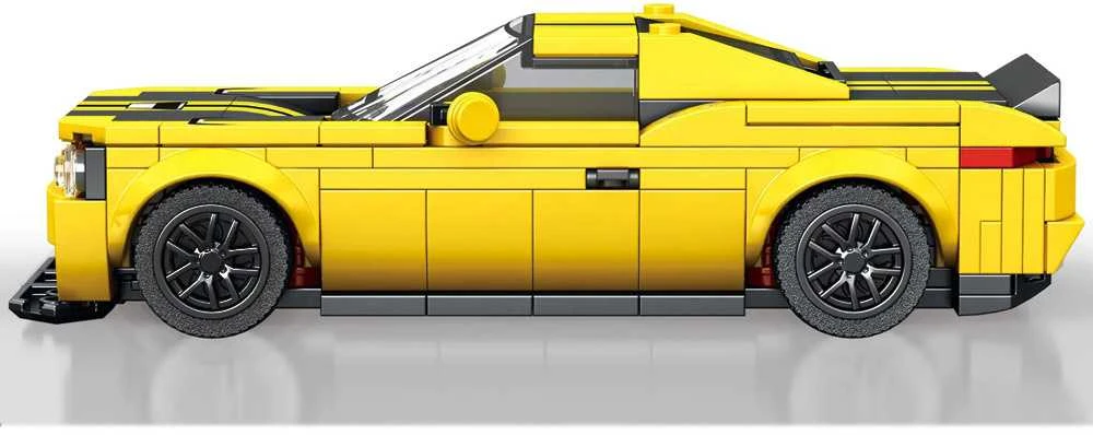 Konstruktoriaus rinkinys "Sportinis automobilis", geltonas, 319 d.