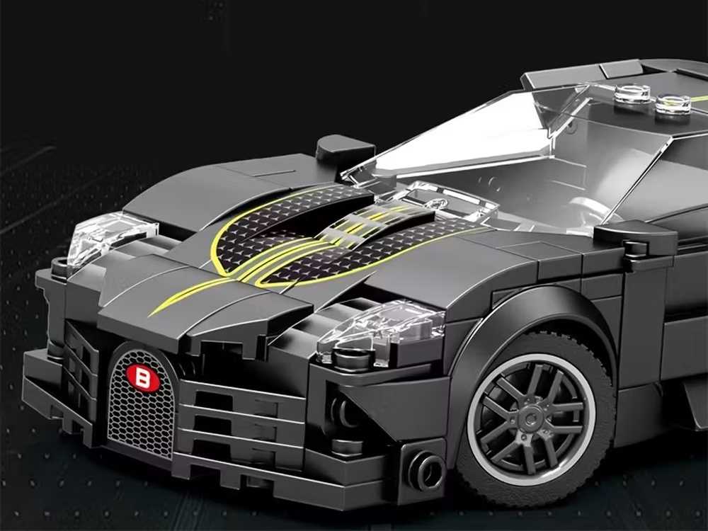 Konstruktoriaus rinkinys "Sportinis automobilis", juodas, 298 el.