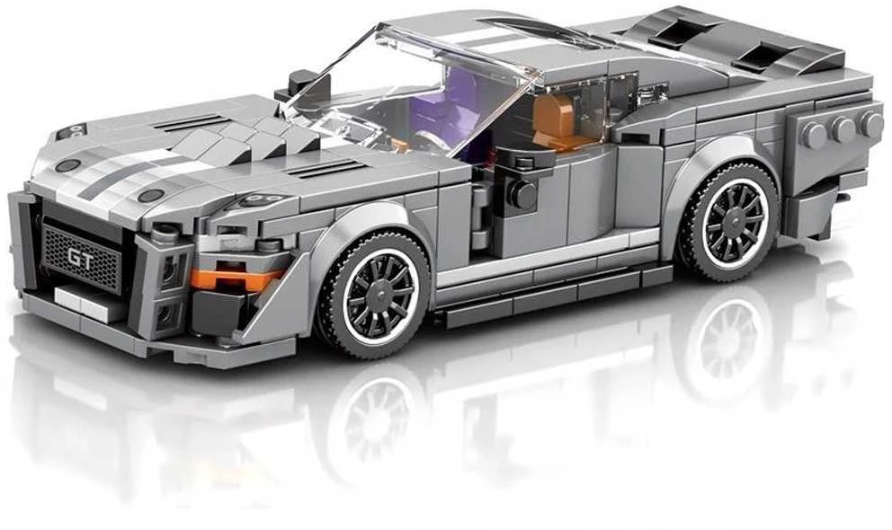 Konstruktoriaus rinkinys "Sportinis automobilis", pilkas, 437 el.