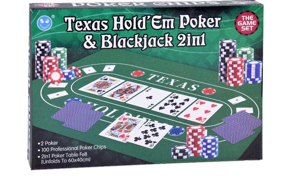 Kortų žaidimų rinkinys Pokeris ir „BlackJack“