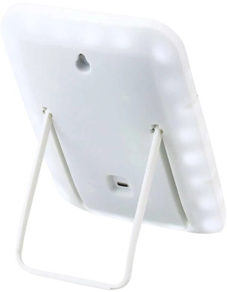 Kosmetinis veidrodis su LED apšvietimu, baltas