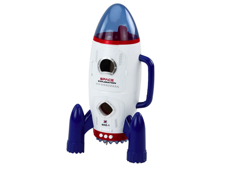 Kosminė raketa su garsais, šviesom ir priedais