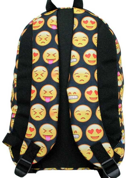 Kuprinė Emoji su penalu, juoda