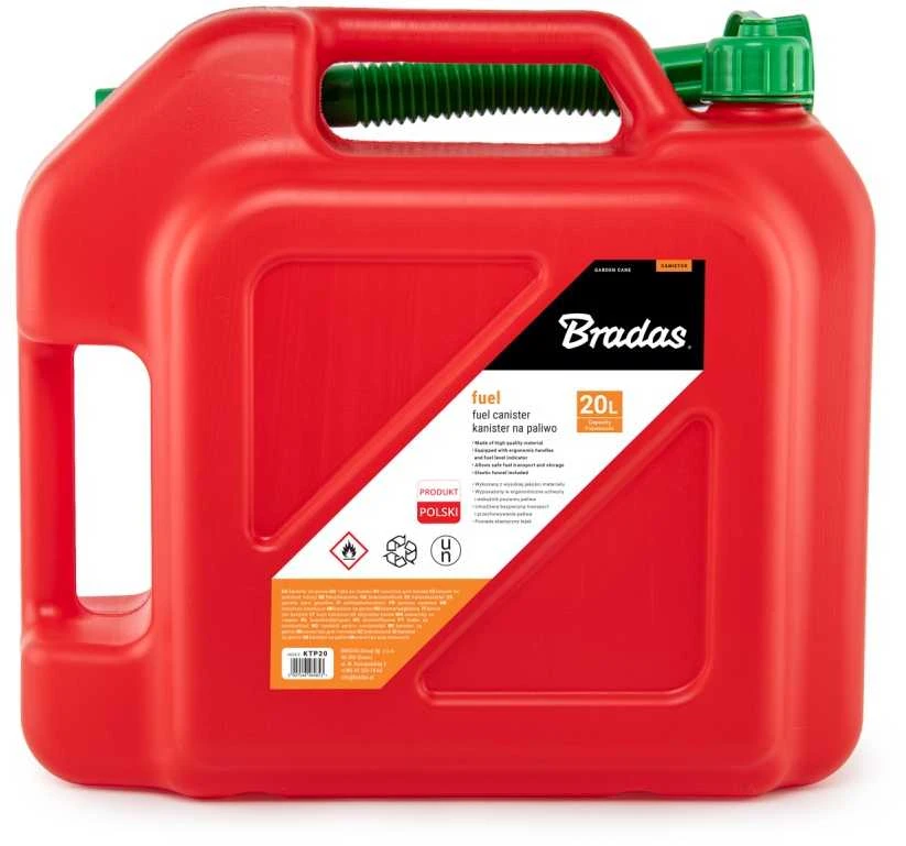 Kuro kanistras su piltuvėliu Bradas, 20 L
