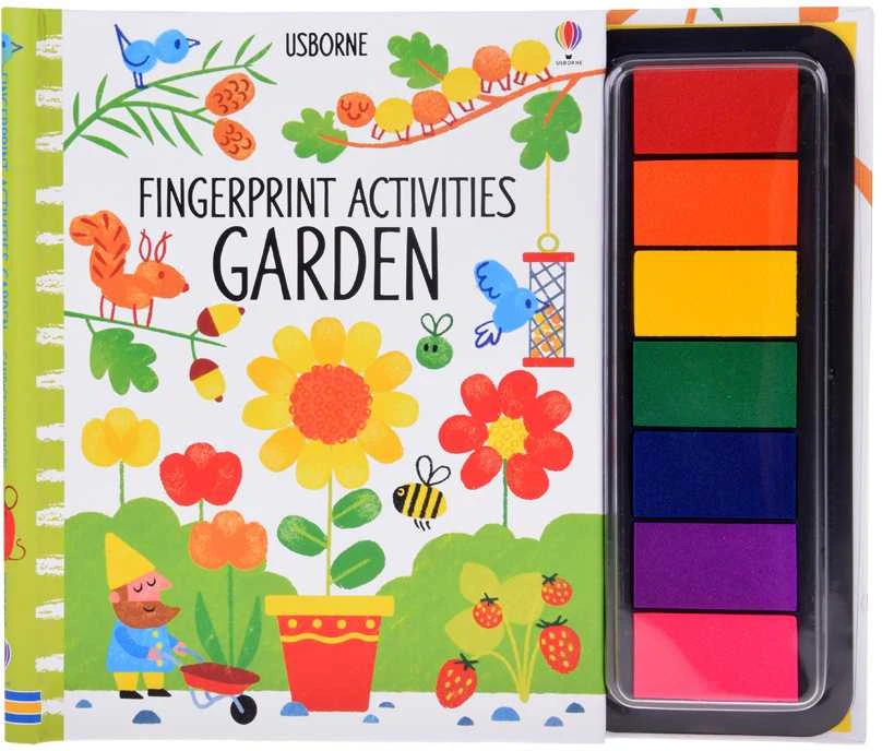 Kūrybinė knyga piešimui pirštams "Garden" (anglų kalba)