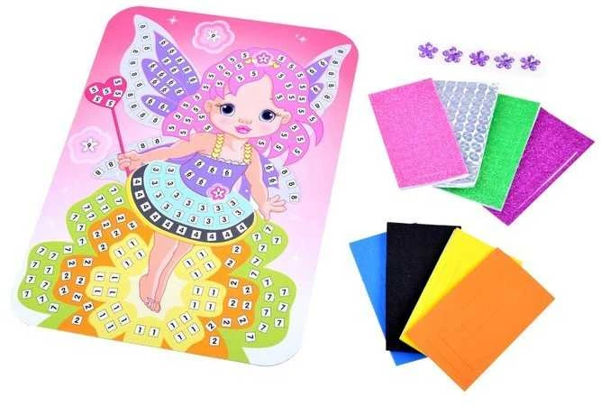 Kūrybinė lipdukų mozaika Fairy