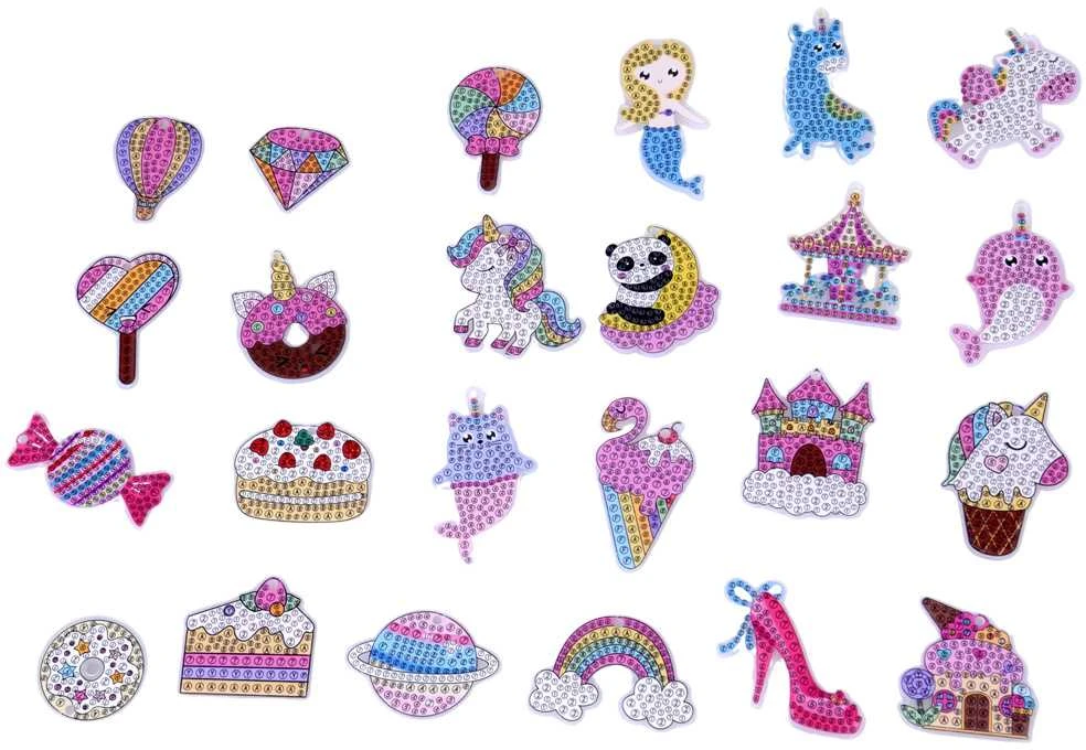 Kūrybinis Advento kalendorius "Surprise Gem Keychains"
