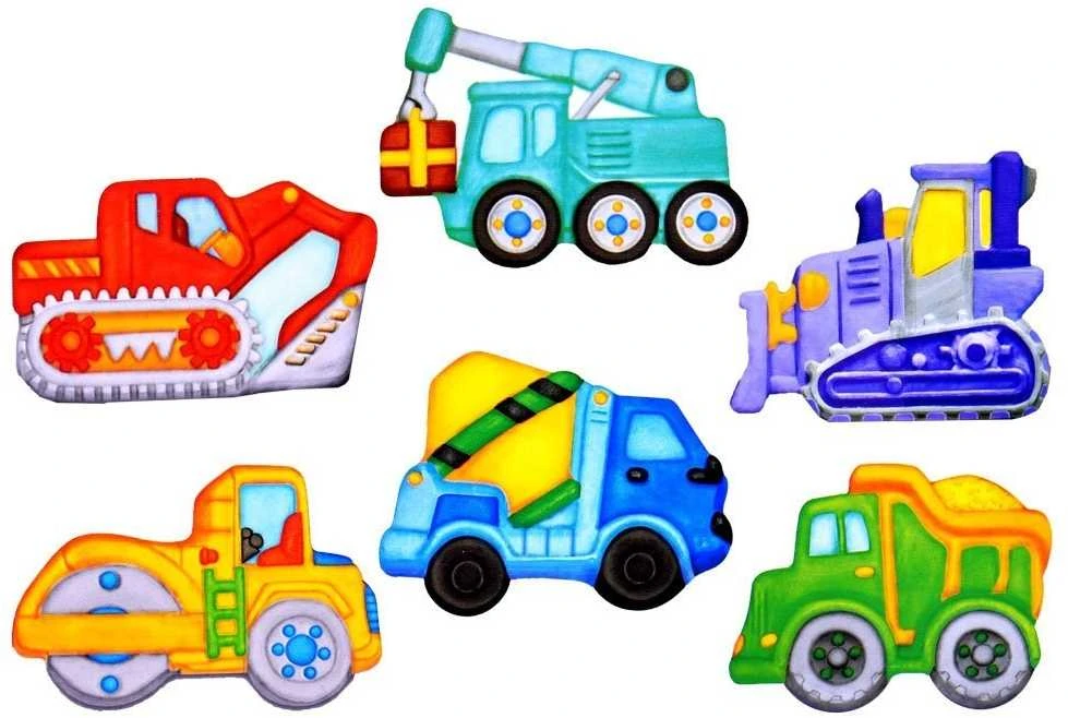 Kūrybinis gipso magnetukų gamybos rinkinys "Trucks"