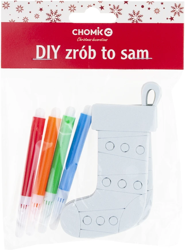 Kūrybinis kalėdinių žaisliukų spalvinimo rinkinys (1 vnt.)