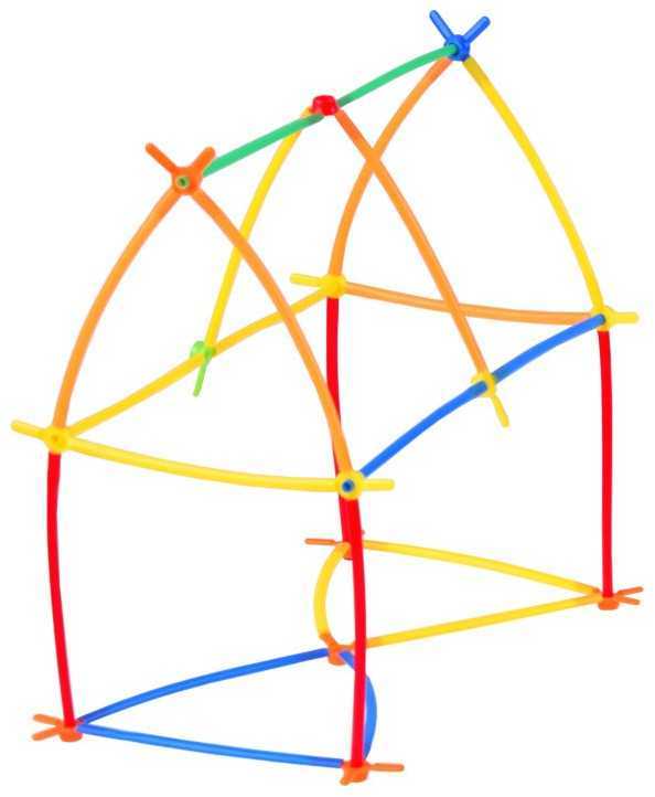 Kūrybinis konstrukcinių šiaudelių rinkinys, 238 el.