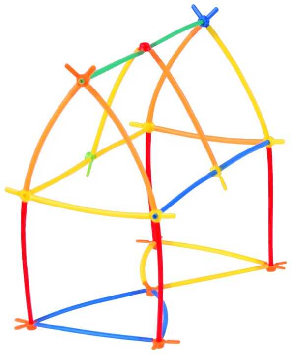 Kūrybinis konstrukcinių šiaudelių rinkinys, 238 el.