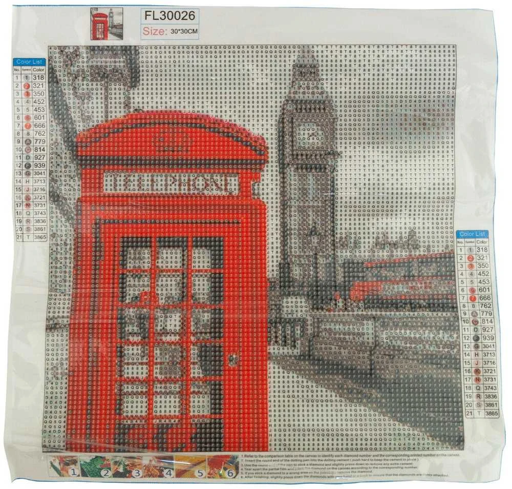 Kūrybinis rinkinys - deimantinė mozaika 3D "London"