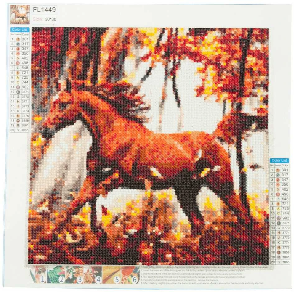 Kūrybinis rinkinys - deimantinė mozaika 3D Žirgas
