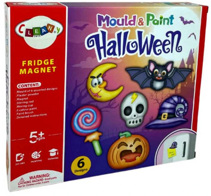 Kūrybinis rinkinys "Halloween" magnetukams iš gipso gaminti