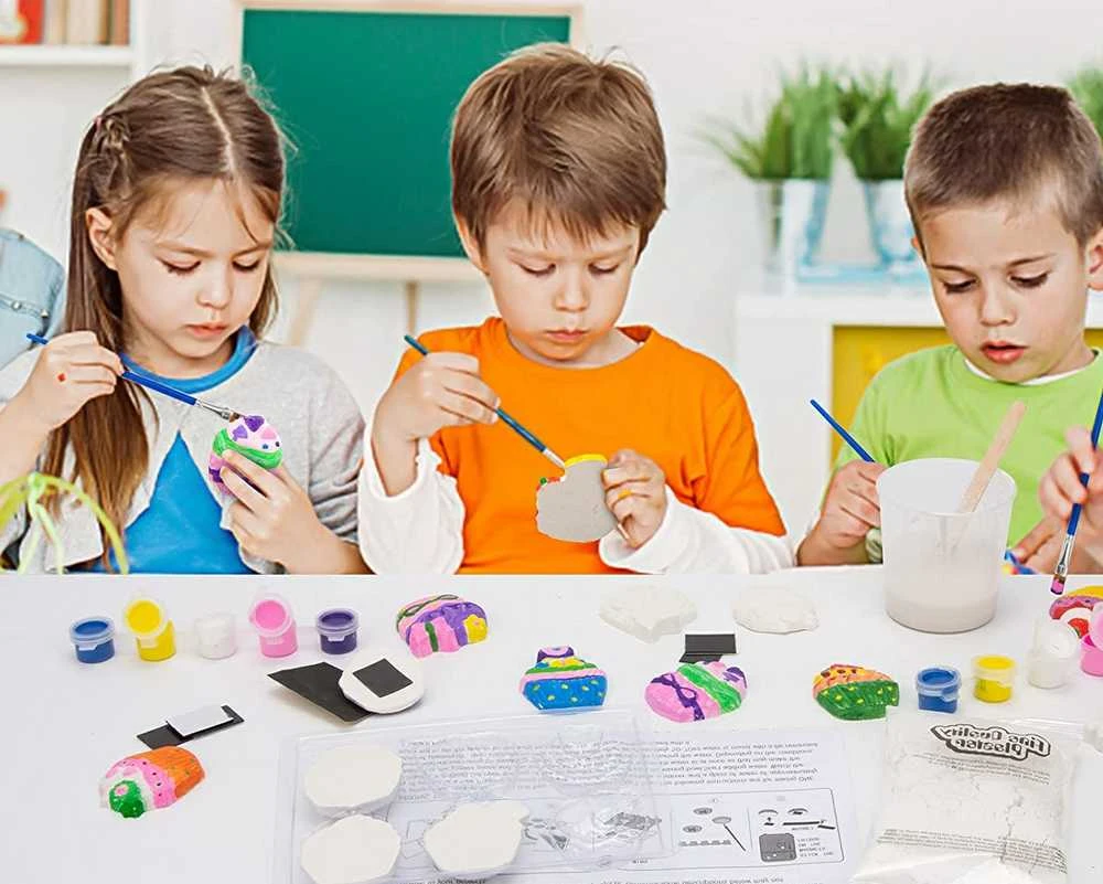 Kūrybinis rinkinys magnetukams iš gipso gaminti "Cupcake"