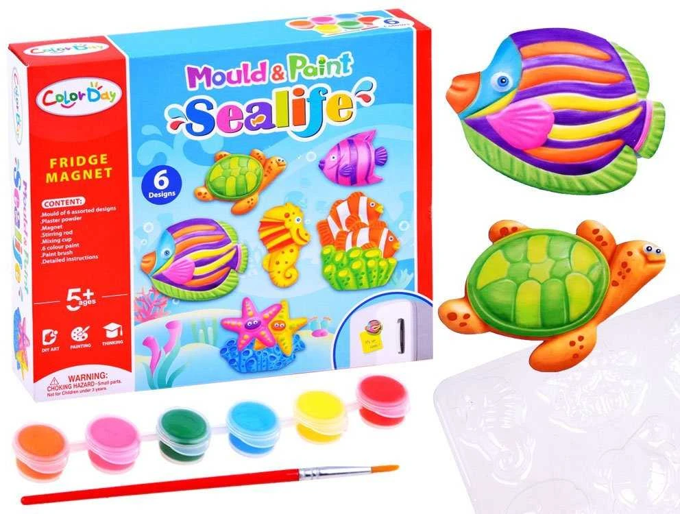 Kūrybinis rinkinys "Sealife" magnetukams iš gipso gaminti