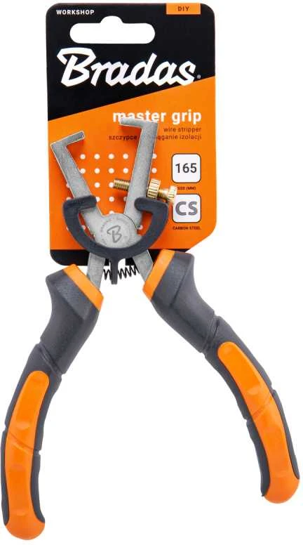 Laidų nuėmimo replės Bradas MASTER GRIP HOME & GARAGE, 165 mm, nikeliuotos