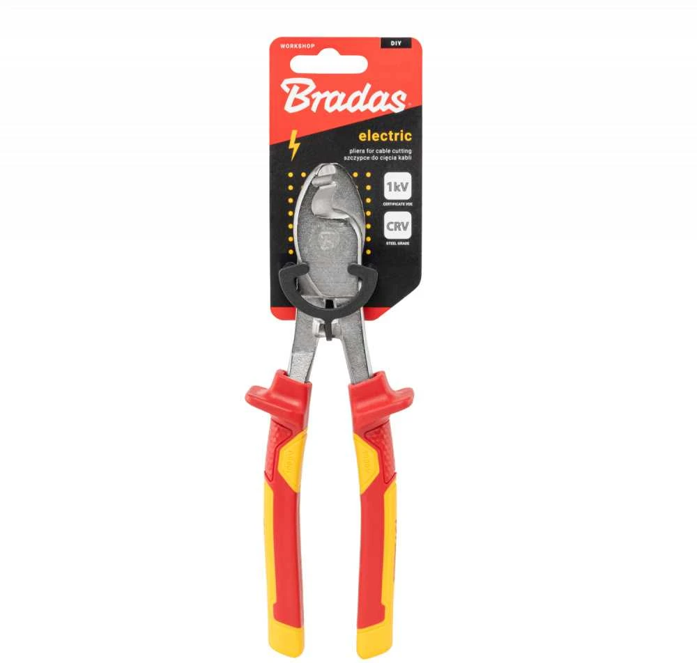 Laidų pjovimo žirklės Bradas ELECTRIC HOME & GARAGE, 215 mm 1 kV VDE