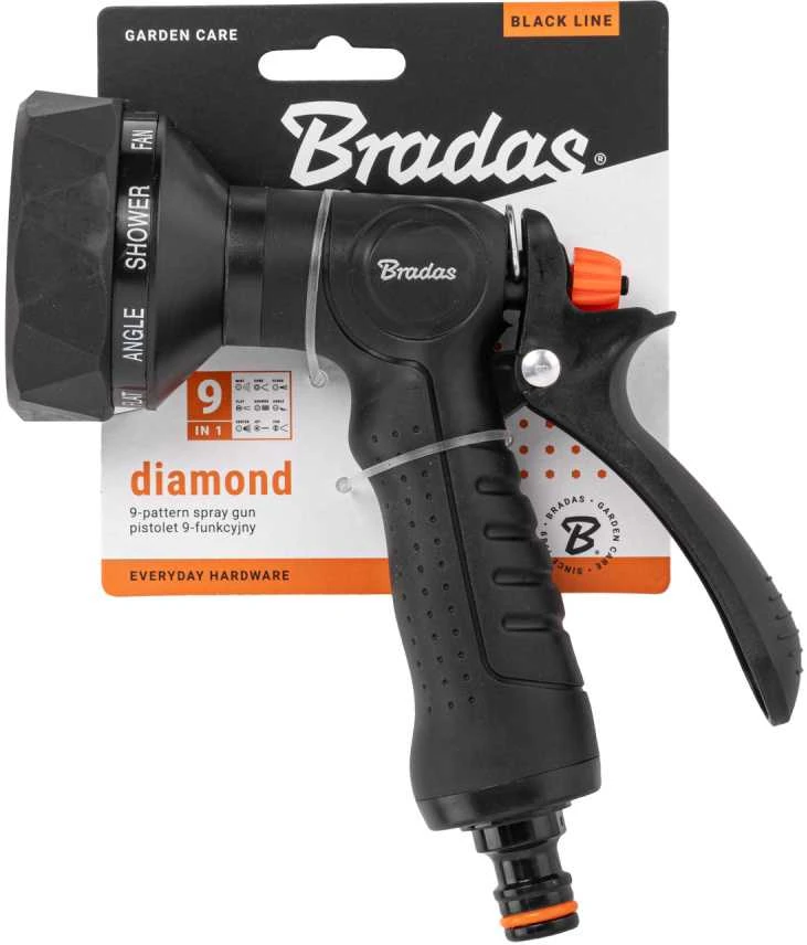 Laistymo pistoletas Bradas DIAMOND, 9 funkcijų