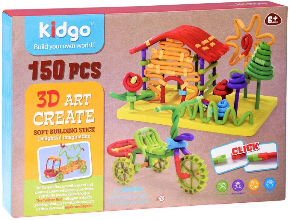 Lanksčios kūrybinės kaladėlės 3D Art, 150 d.
