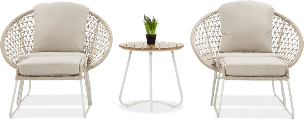 Lauko baldų komplektas AMANTI DUO, Light rusvai gelsvas