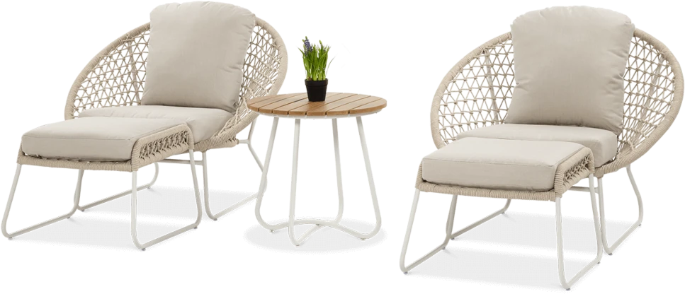 Lauko baldų komplektas AMANTI DUO, Light rusvai gelsvas