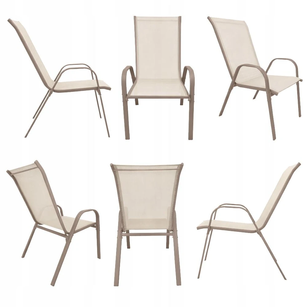 Lauko baldų komplektas Bergama Round 60 cm, 2+1, Taupe