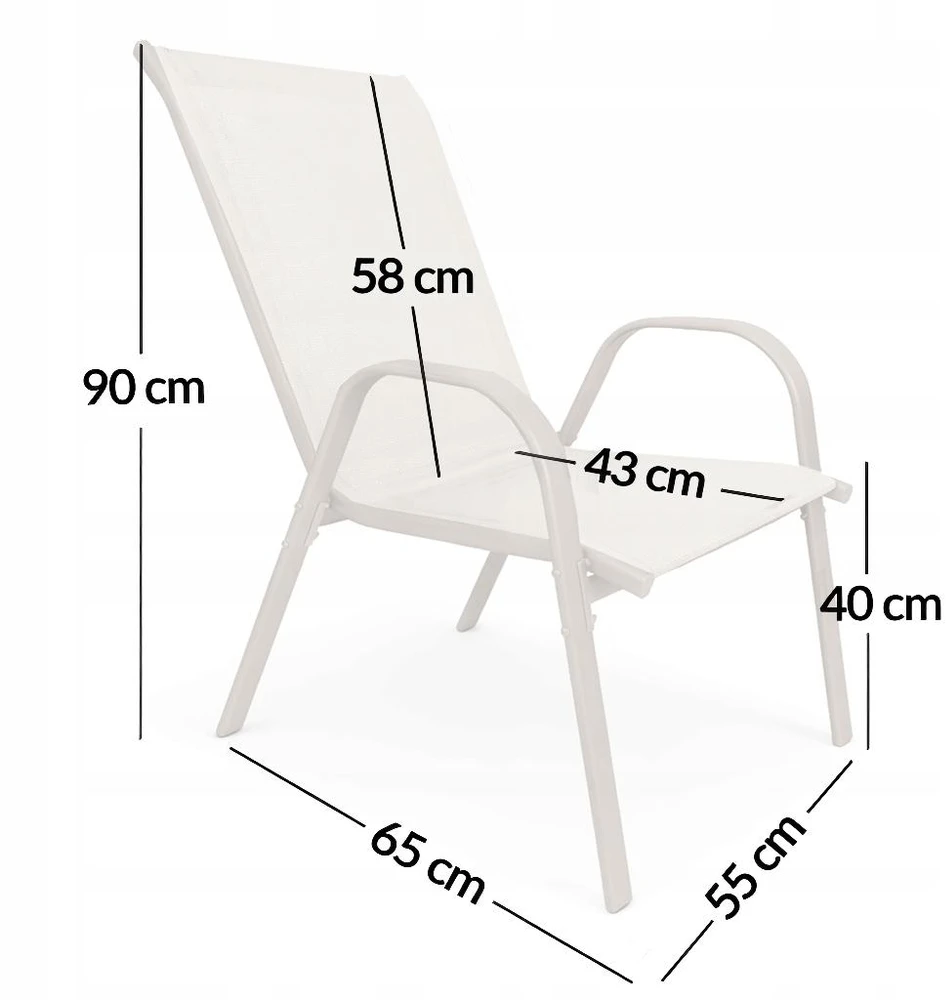Lauko baldų komplektas Bergama Round 60 cm, 2+1, Taupe