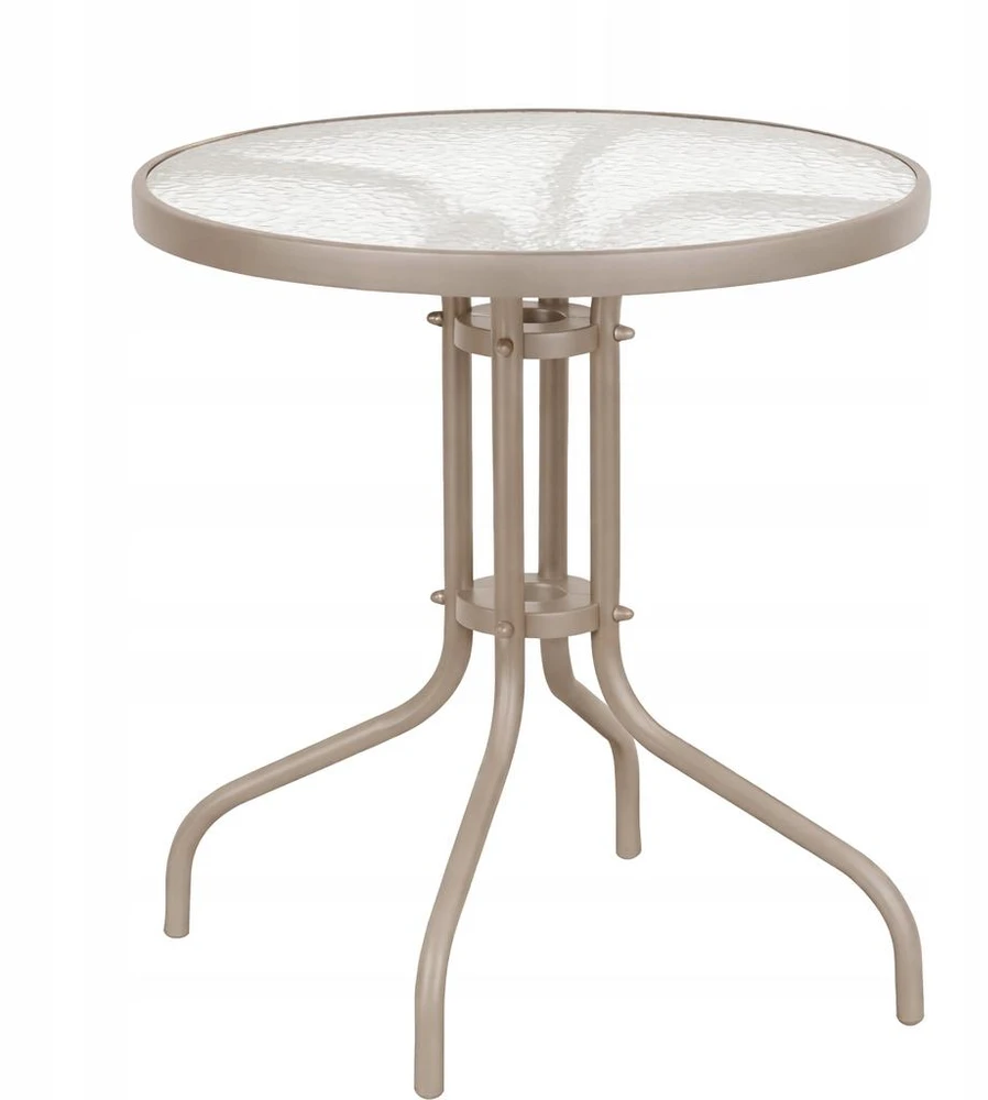 Lauko baldų komplektas Bergama Round 60 cm, 2+1, Taupe