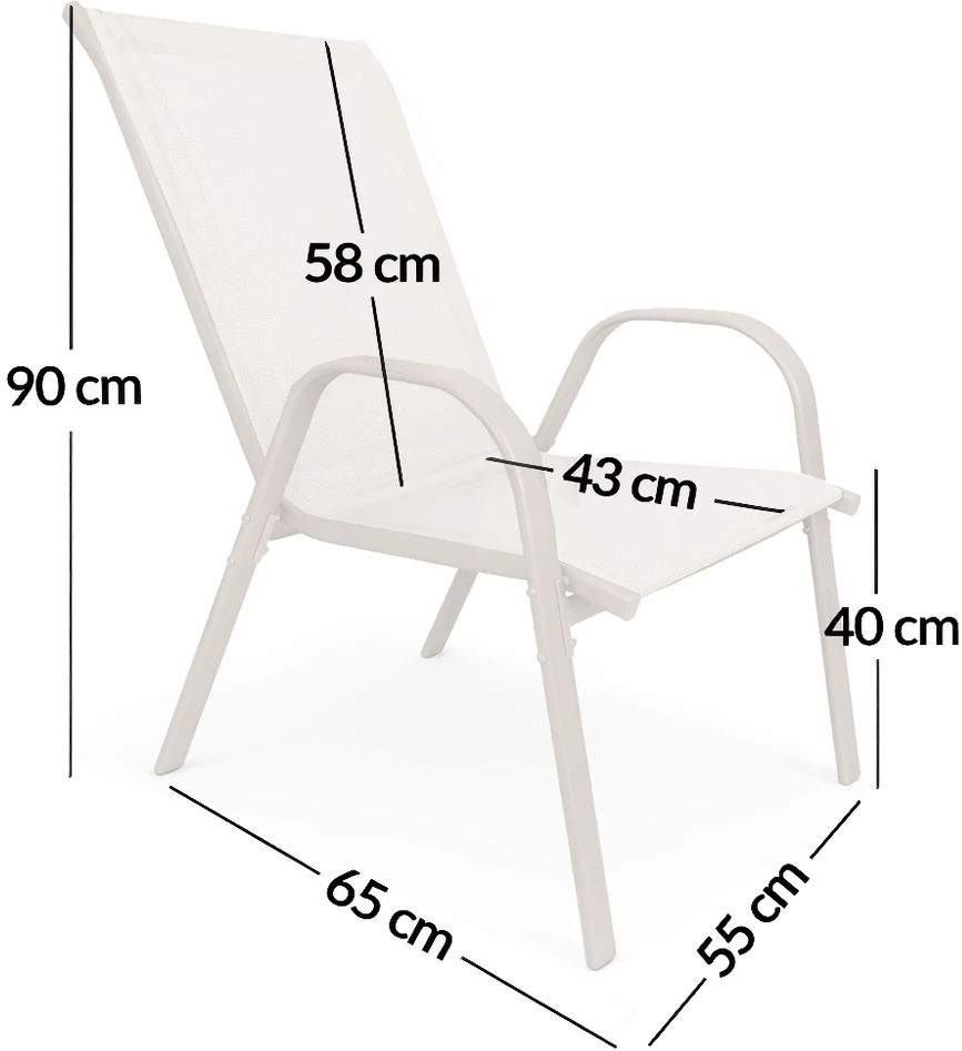 Lauko baldų komplektas Bergama Square, 60x60 cm, 2+1, Taupe