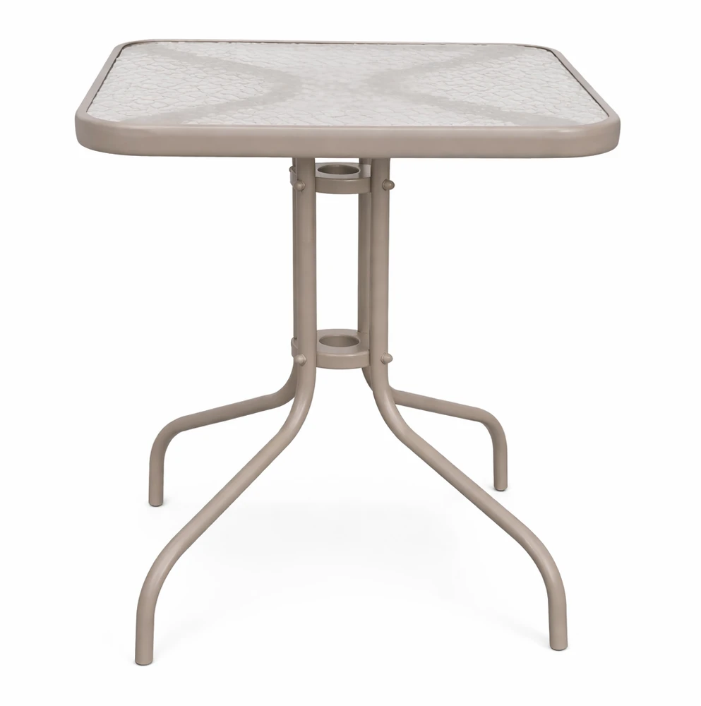 Lauko baldų komplektas Bergama Square, 60x60 cm, 2+1, Taupe