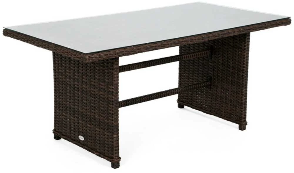 Lauko baldų komplektas Bergamo, Brown Mat / Brown Melange