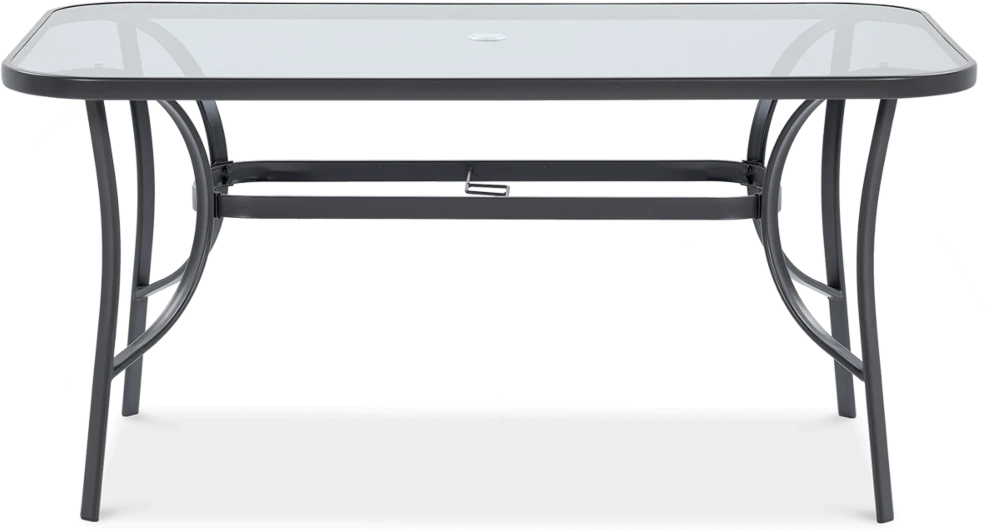 Lauko baldų komplektas Bologna, 150 cm, 6+1, Light Pilkas