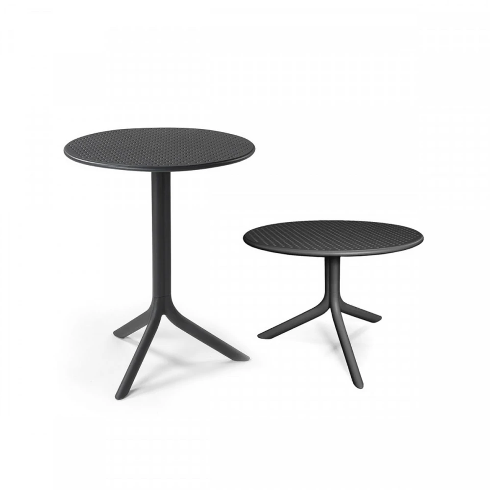 Lauko baldų komplektas BORA BISTROT/STEP 2+1, Antracite