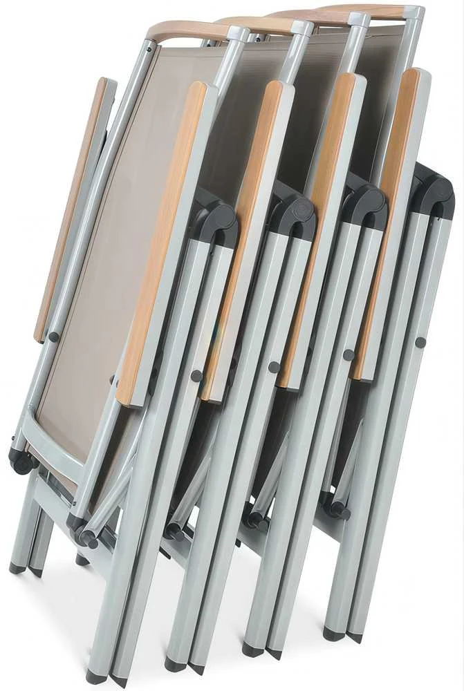 Lauko baldų komplektas Brisbane, 250 cm, 6+1, Taupe