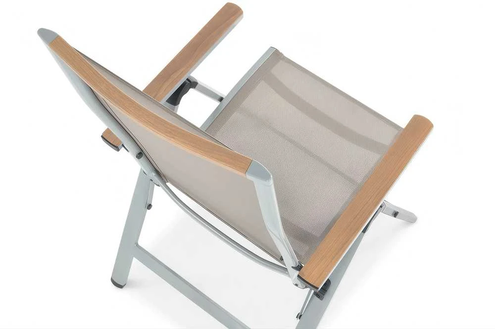 Lauko baldų komplektas Brisbane, 250 cm, 6+1, Taupe