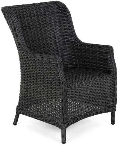 Lauko baldų komplektas Bristol Round Elegant 180 cm, 8+1, Pilkas / Pilkas Melange