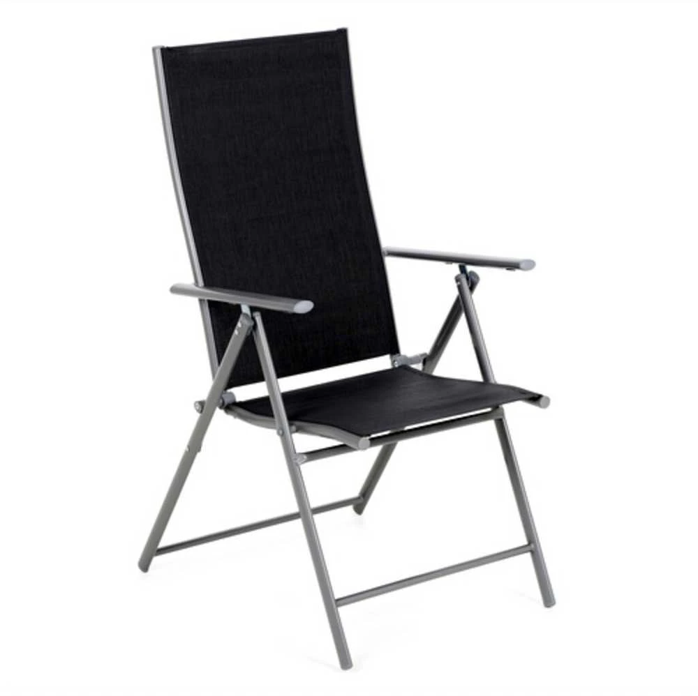 Lauko baldų komplektas Casablanca 145 cm, 6+1, Sidabrinis / Pilkas