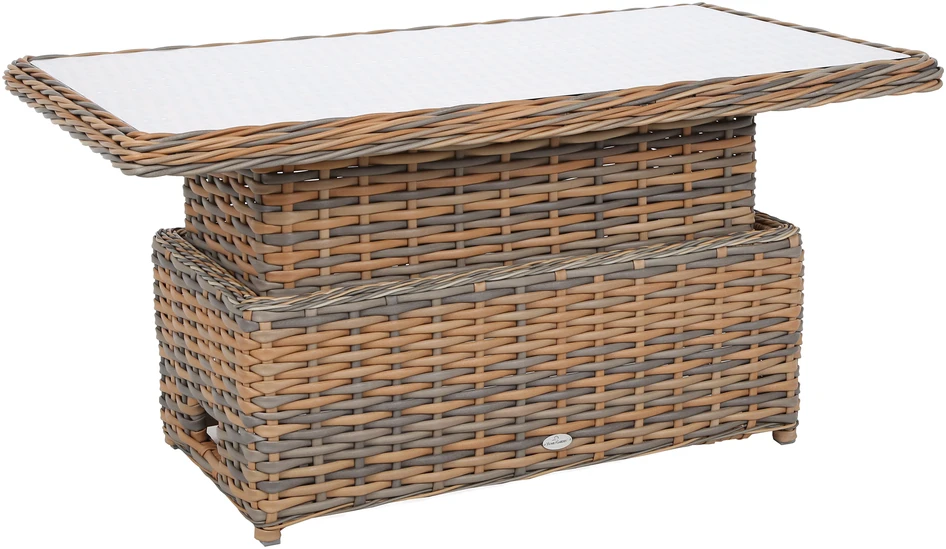 Lauko baldų komplektas Foggia Flex, Ginger Melange / Dark Pilkas