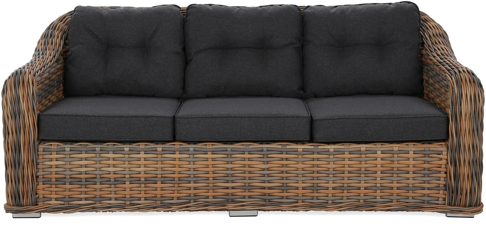 Lauko baldų komplektas Foggia Flex, Ginger Melange / Dark Pilkas