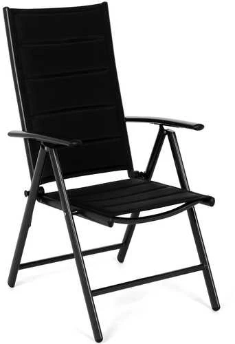 Lauko baldų komplektas Ibiza 150 cm, 6+1, Juodas / Juodas