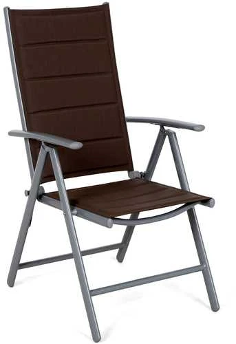 Lauko baldų komplektas Ibiza 150 cm, 6+1, Sidabrinis / Taupe